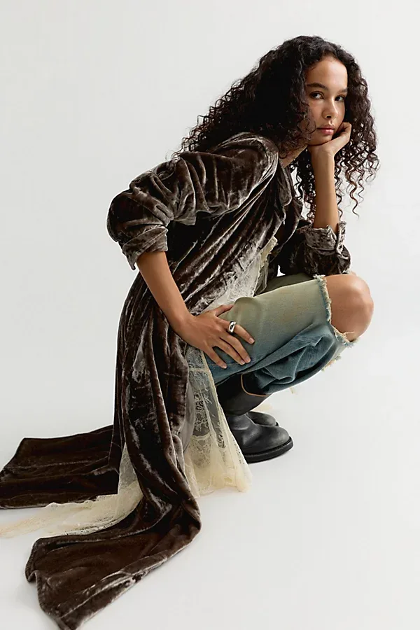 Sylas Velvet Button Down Shirt by NICHOLAS