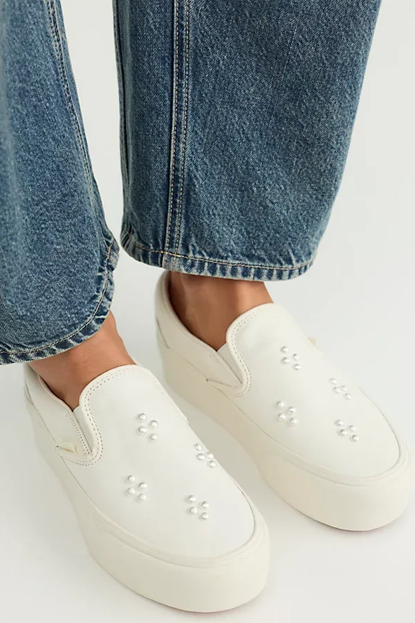 Pearl Stackform Slip-Ons by Vans