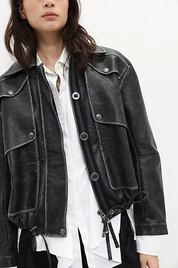 We the Free Morant Bay Vegan Leather Jacket by Free People