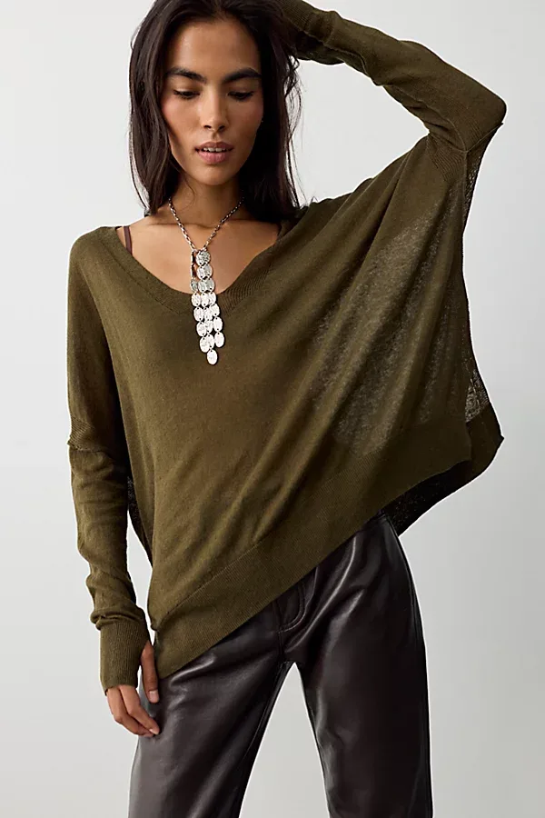 We the Free Sweet Tea Fine Gauge Pullover by Free People