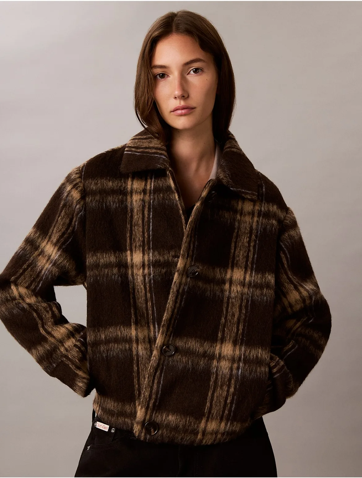 Wool Blend Shirt Jacket