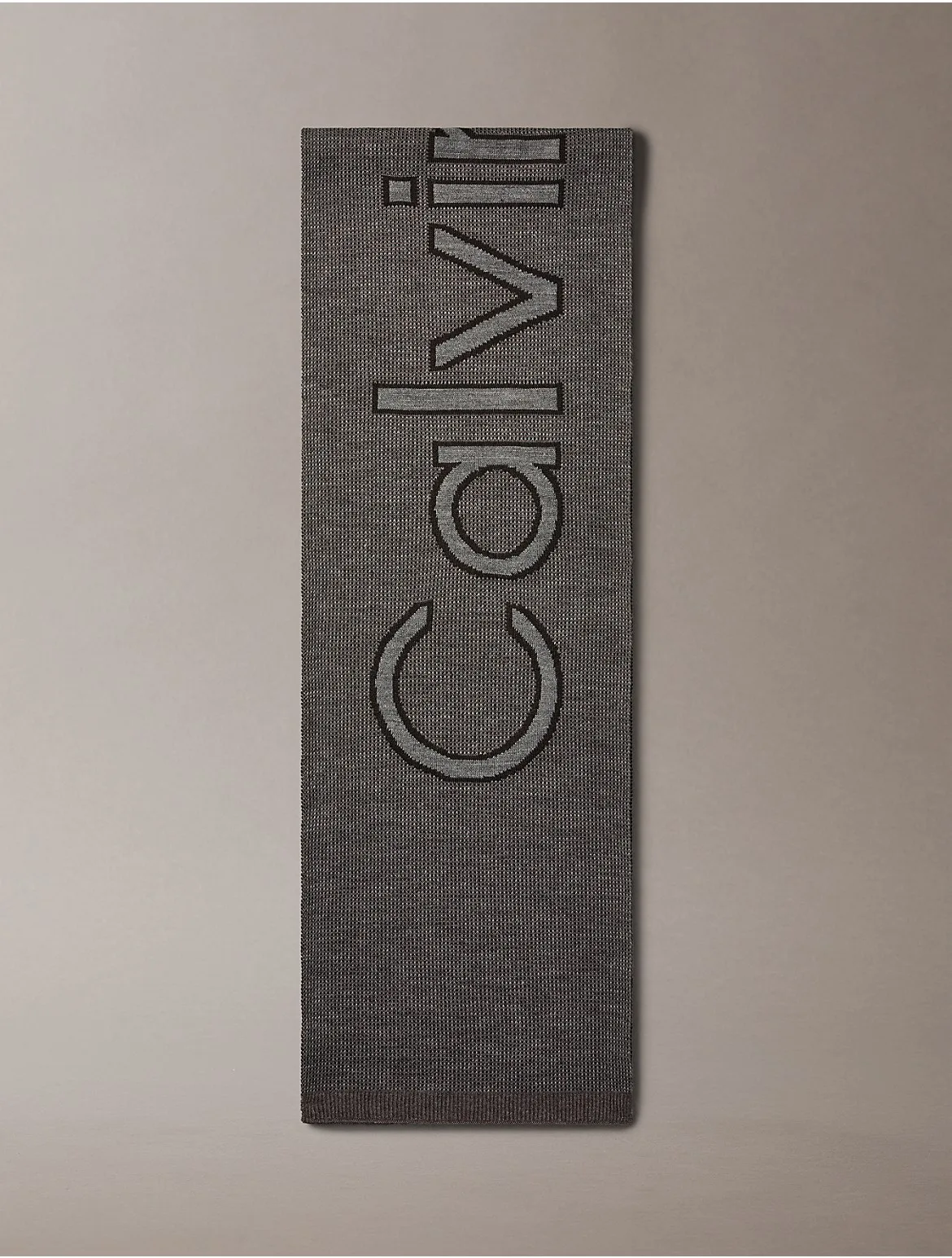 Statement Logo Birdseye Scarf by Calvin Klein