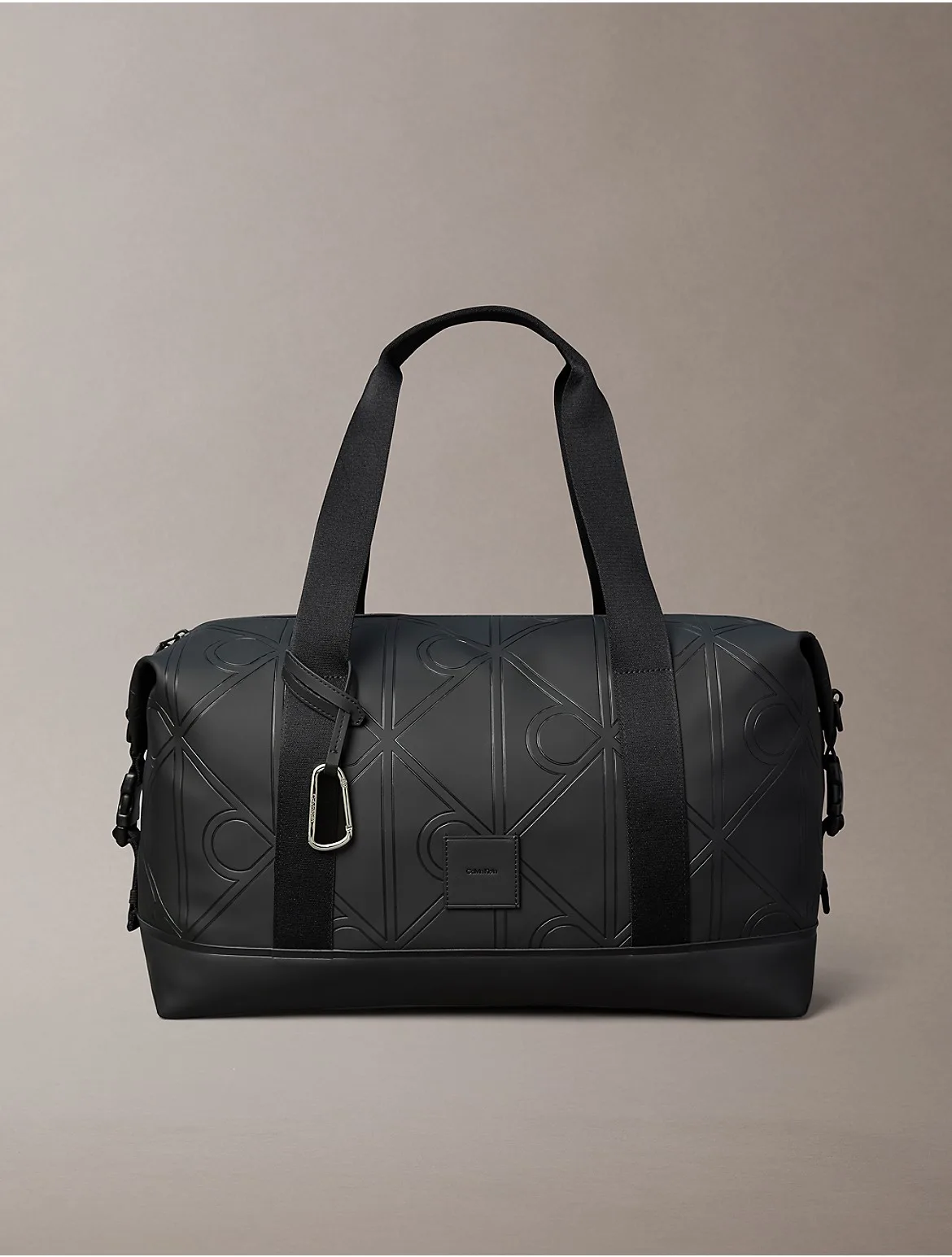 Emblem Logo Rubberized Duffle Bag by Calvin Klein
