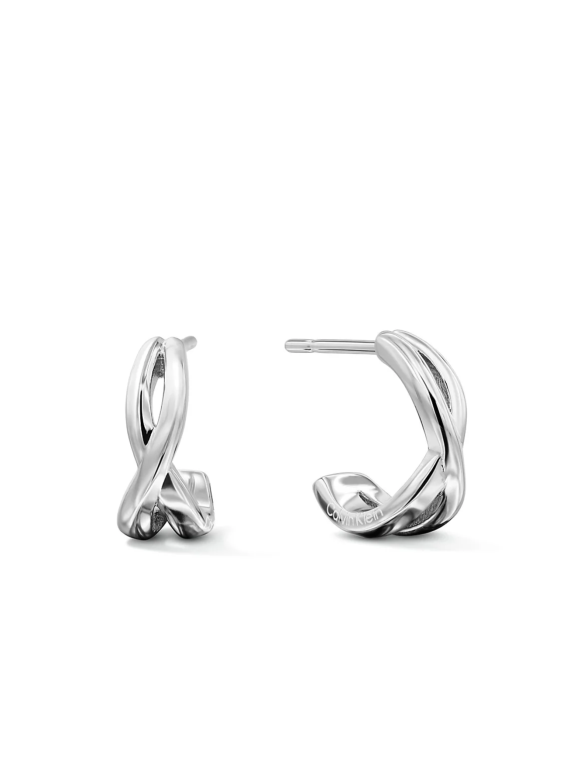 Infinity Curved Earrings by Calvin Klein