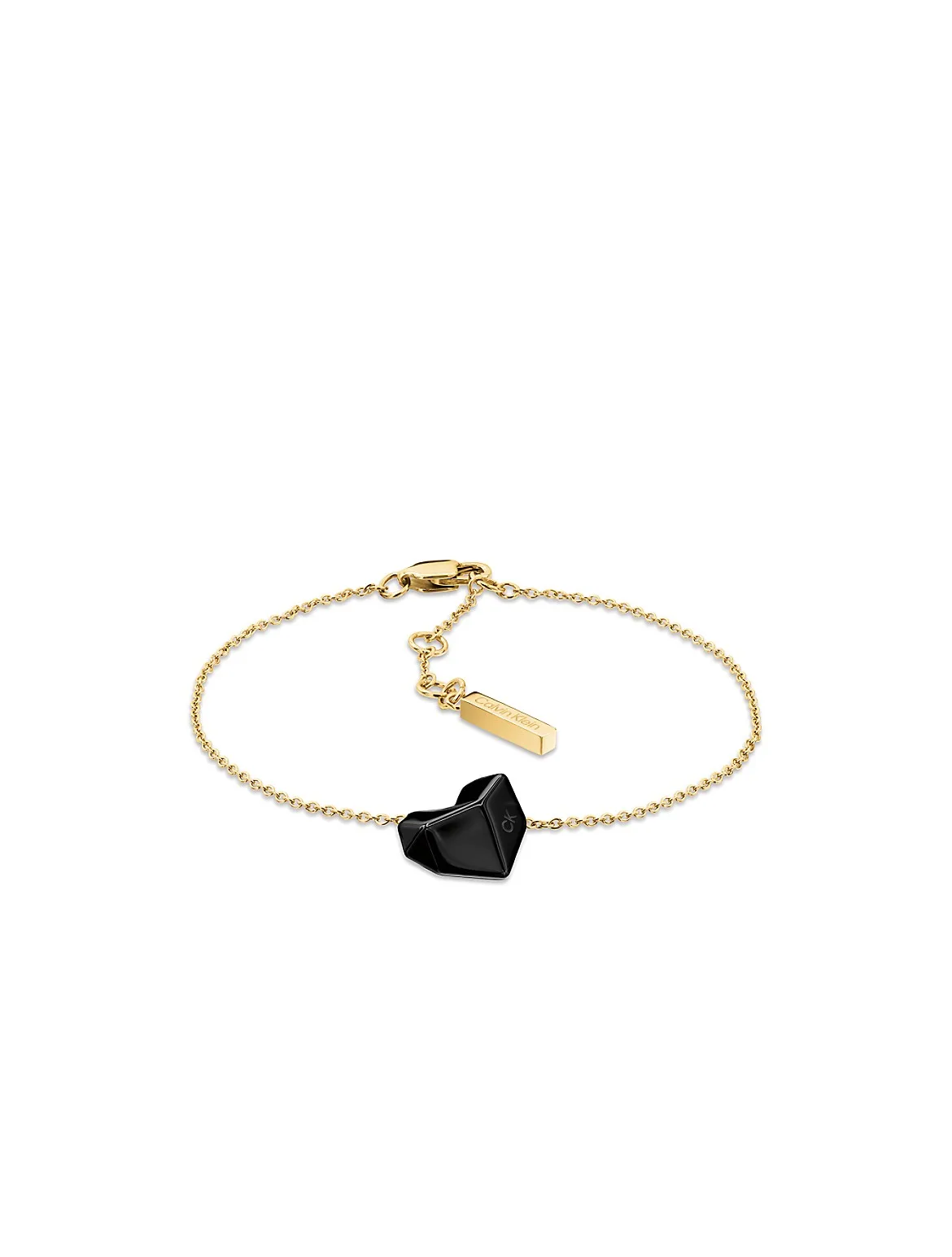 Faceted Heart Necklace by Calvin Klein