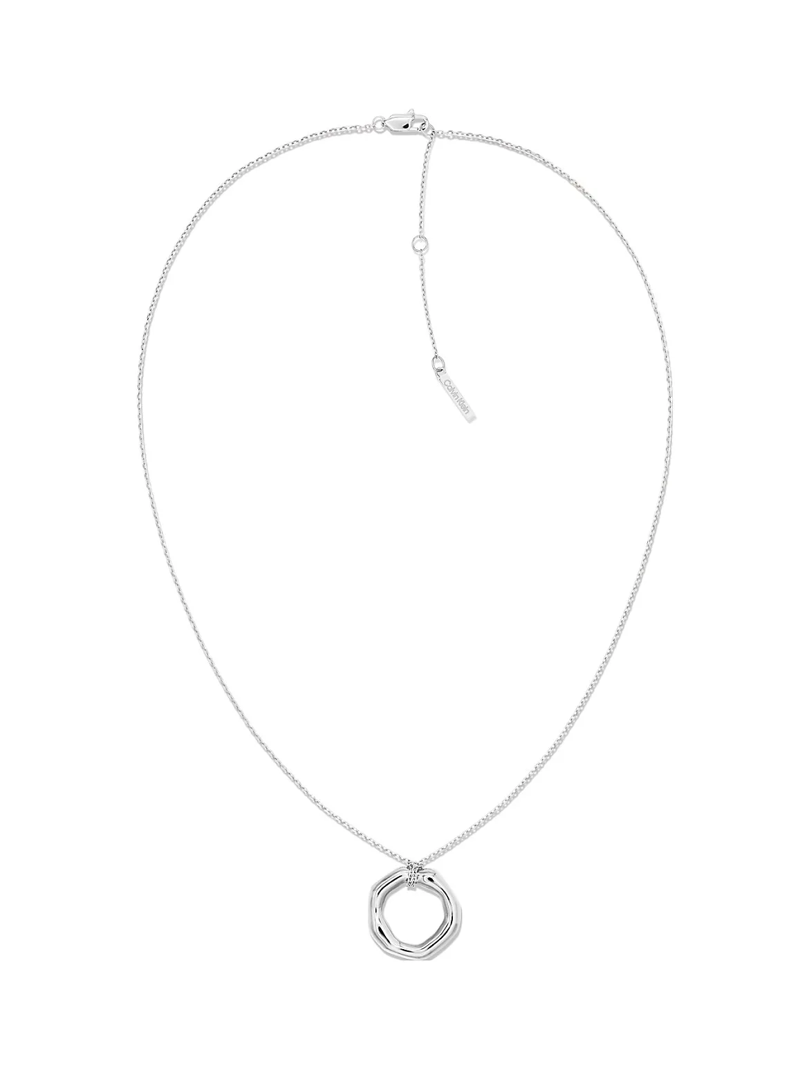 Fluid Metal Necklace by Calvin Klein