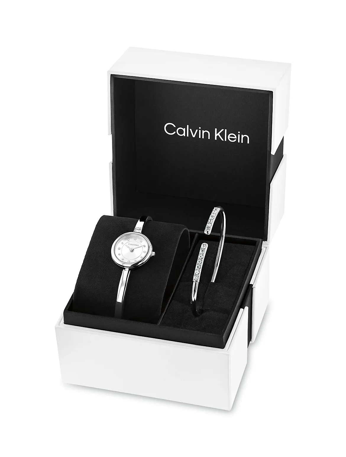 Round Watch + Bangle Set by Calvin Klein
