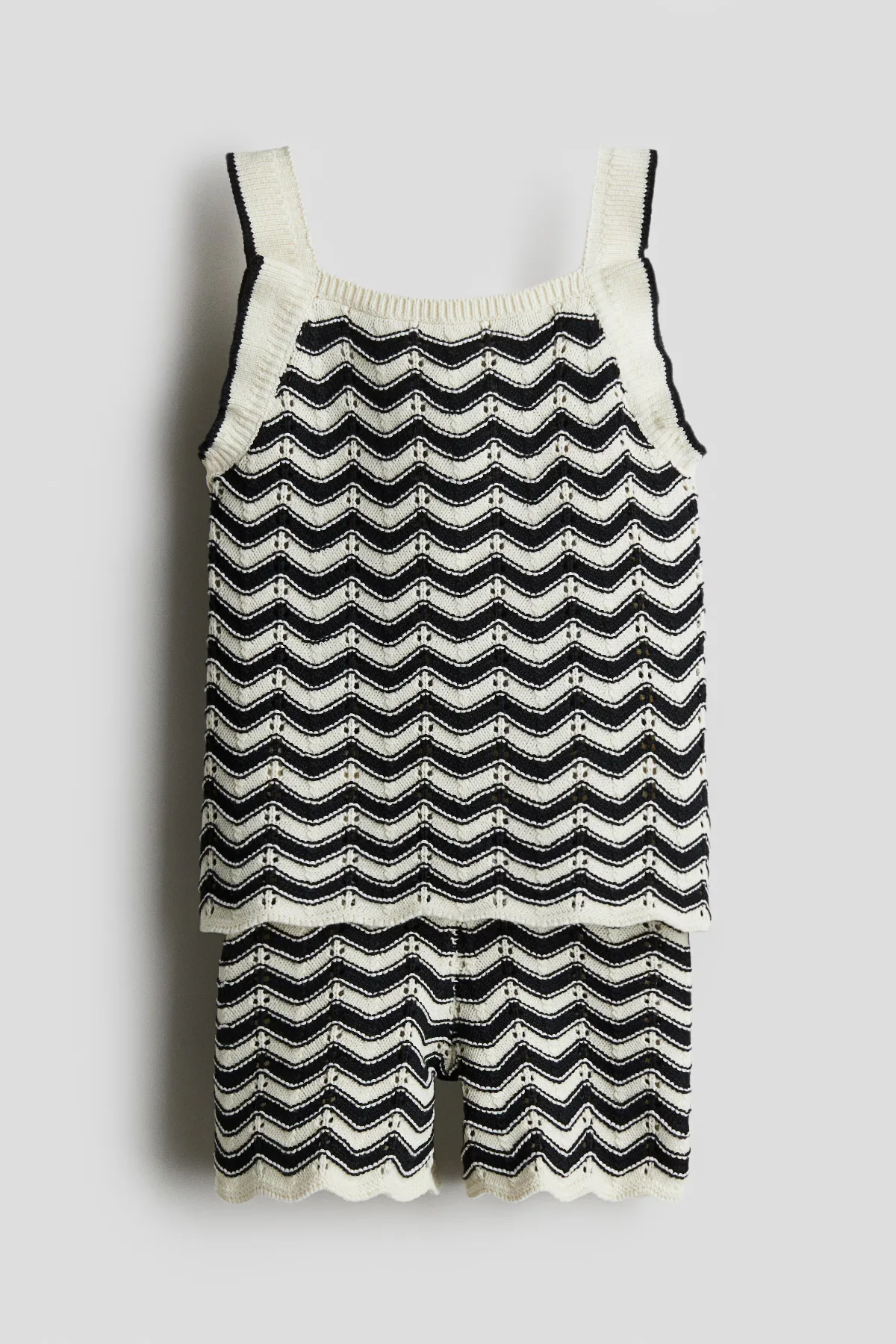 2-Piece Cotton Pointelle-Knit Set by H&M