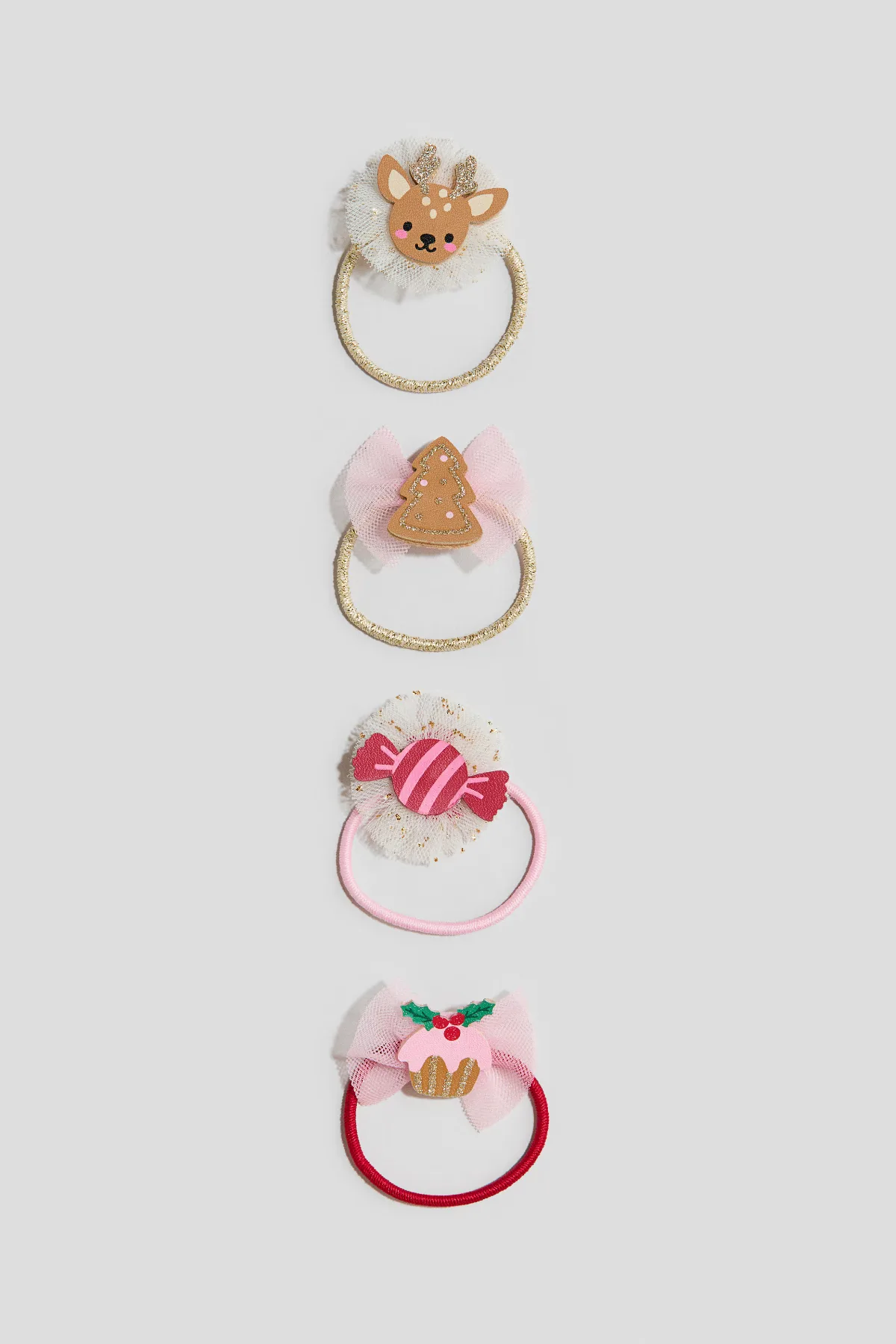 4-Pack Appliquéd Hair Elastics by H&M