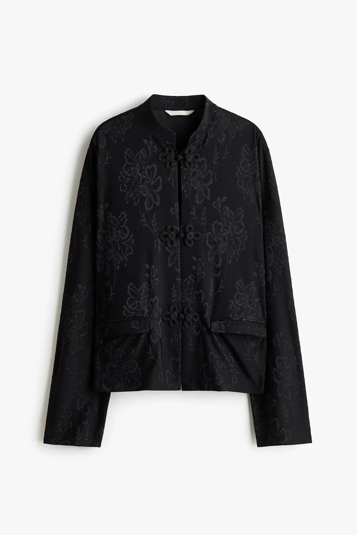 Jacquard-Jersey Knot-Button Jacket by H&M