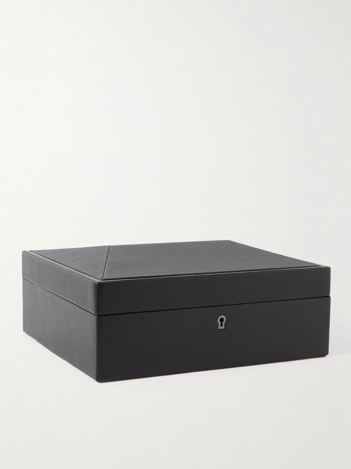 British Racing Pebble-Grain Vegan Leather Eight-Piece Watch Box by Wolf