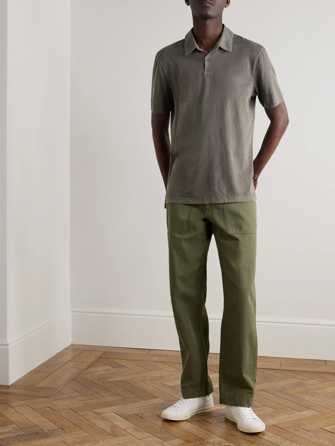 Supima Cotton-Jersey Polo Shirt by James Perse