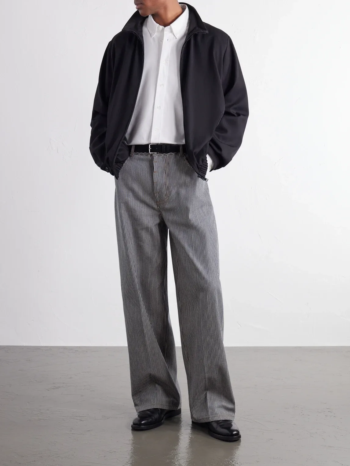Button-Down Collar Logo-Embroidered Cotton Oxford Shirt