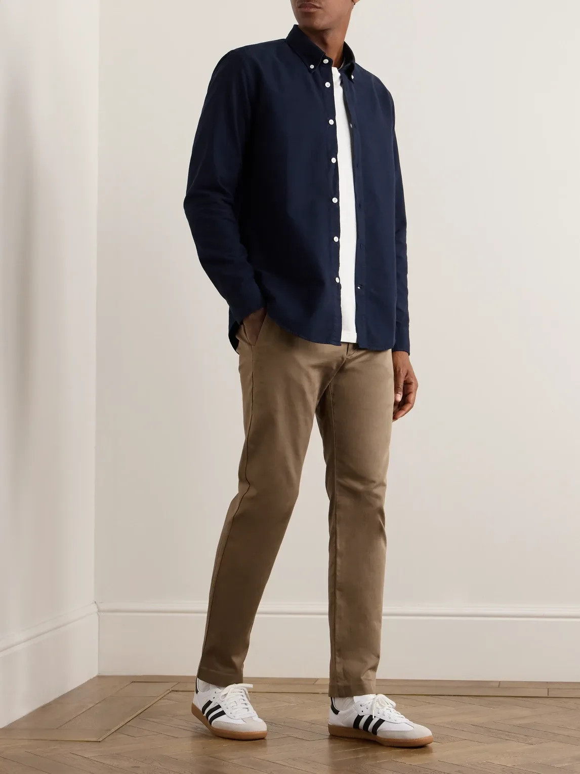 Theo 1420 Tapered Organic Cotton-Blend Twill Chinos by Nn07