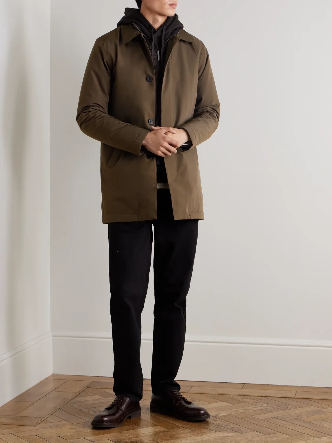 Blake 8240 Coated-Twill Trench Coat by Nn07