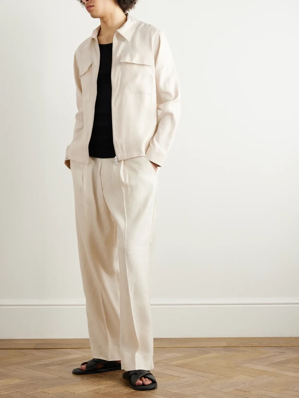 Kay 1808 Straight-Leg Lenzing Ecovero and Linen-Blend Panama Trousers by Nn07