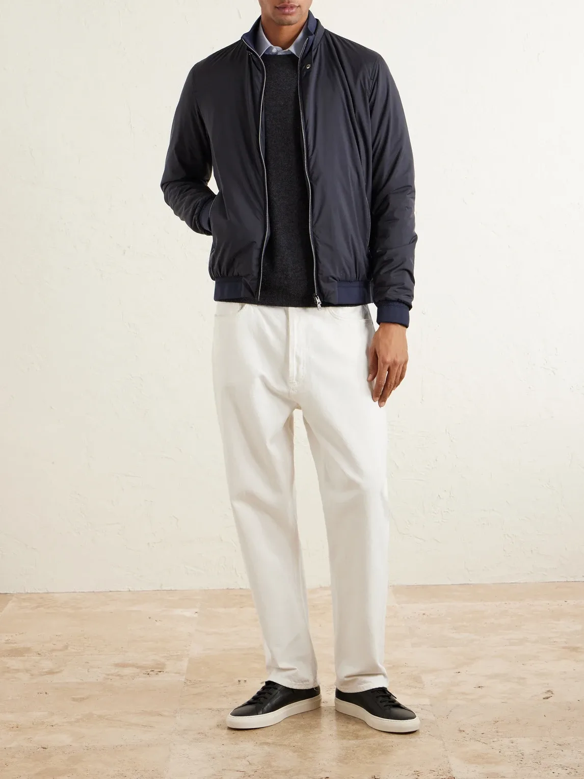 Padded Shell Bomber Jacket by Herno