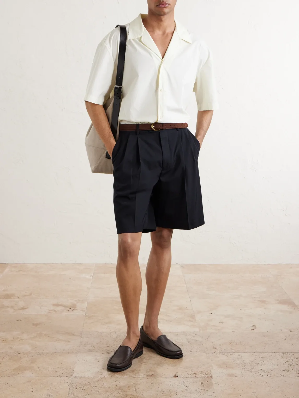 Samata Camp-Collar Organic Cotton-Poplin Shirt by A Kind of Guise
