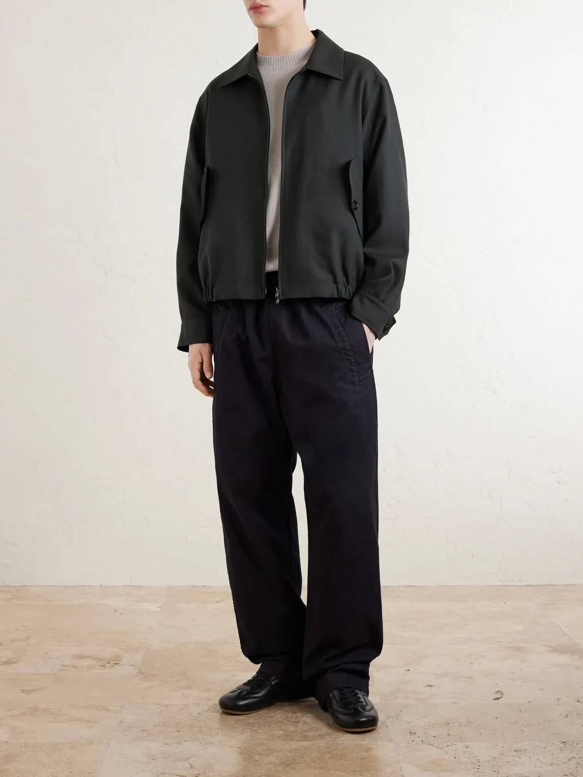 Virgin Wool Blouson Jacket by Margaret Howell