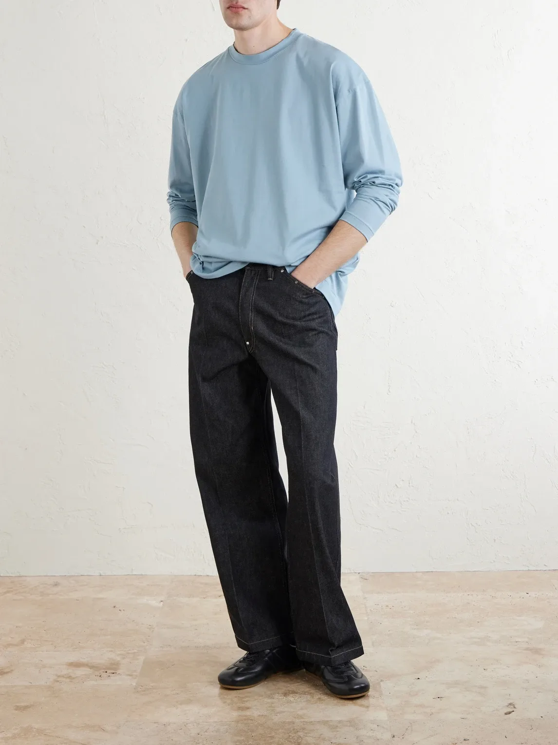 Suvin Cotton Long-Sleeved T-Shirt by Aton