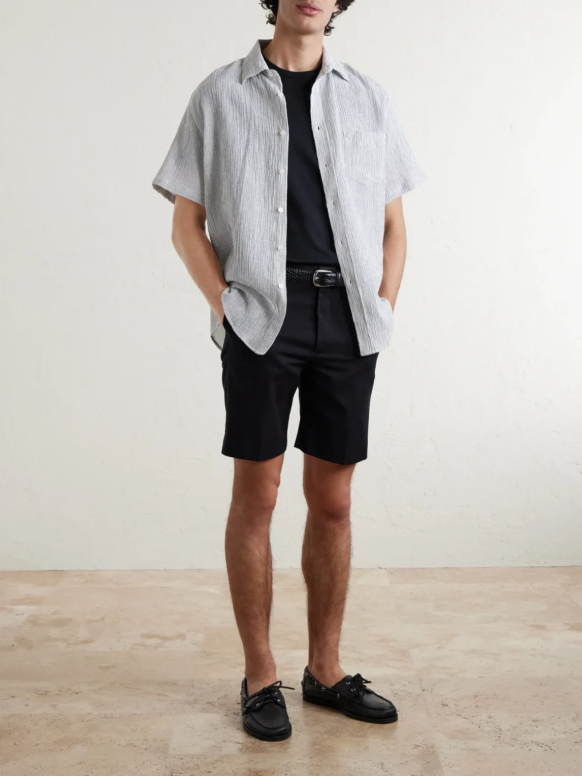 Aaron Striped Cotton and Linen-Blend Shirt by Portuguese Flannel