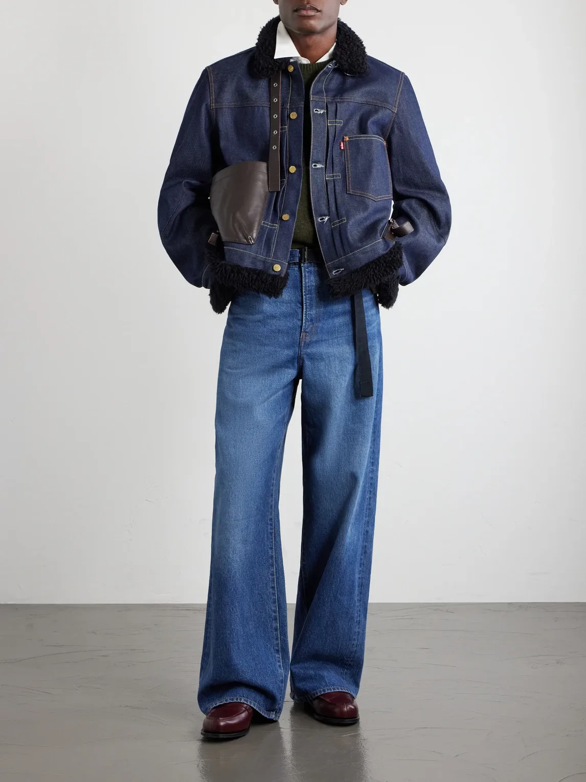 Levis Plush-Trimmed Denim Jacket