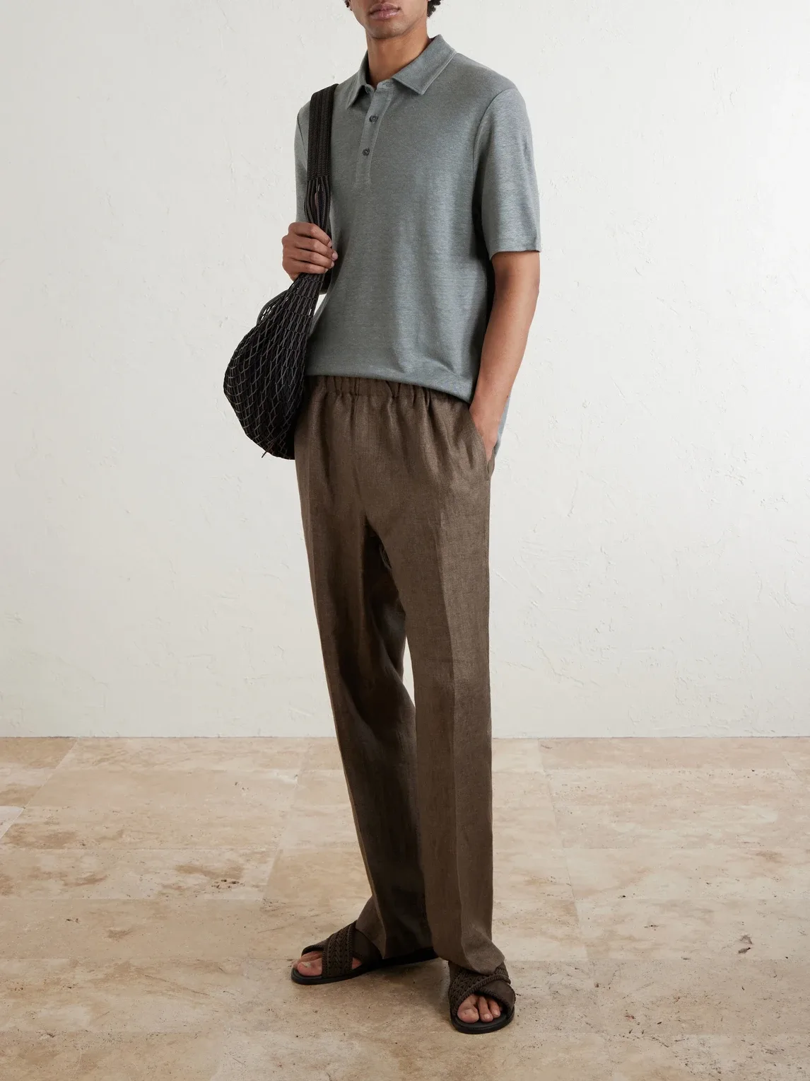 Linen Polo Shirt