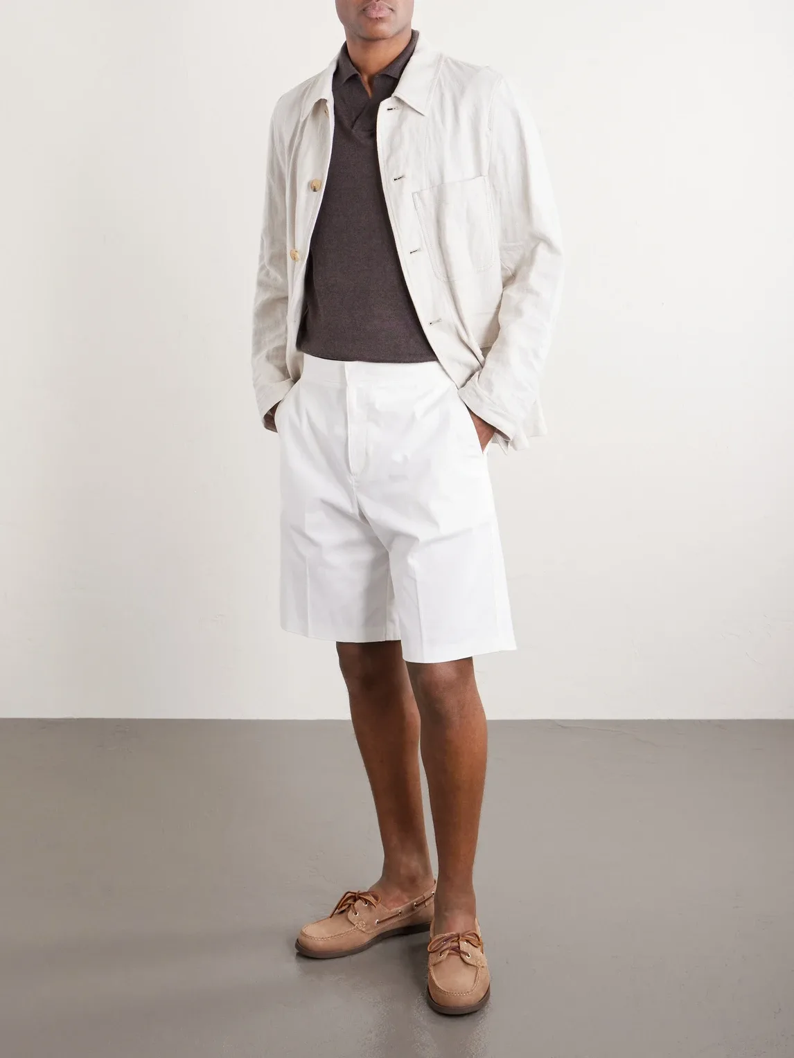 Linen and Cotton-Blend Polo Shirt by Thom Sweeney