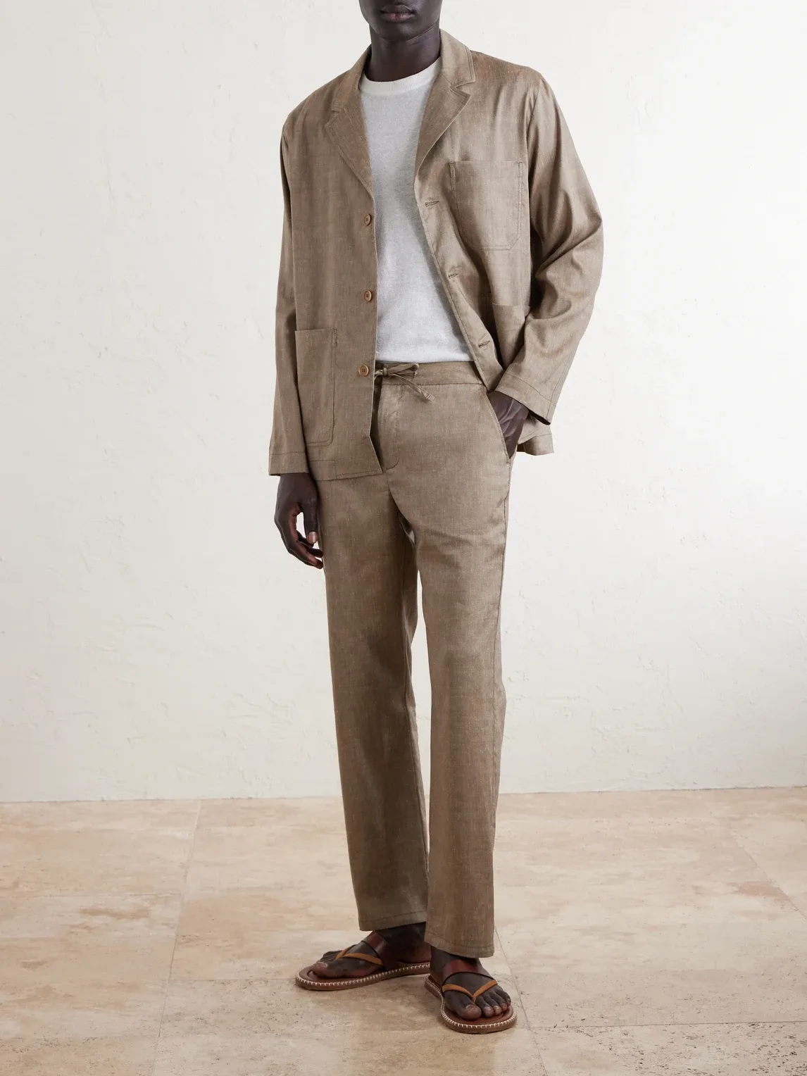 Straight-Leg Cotton Suit Trousers by Frescobol Carioca
