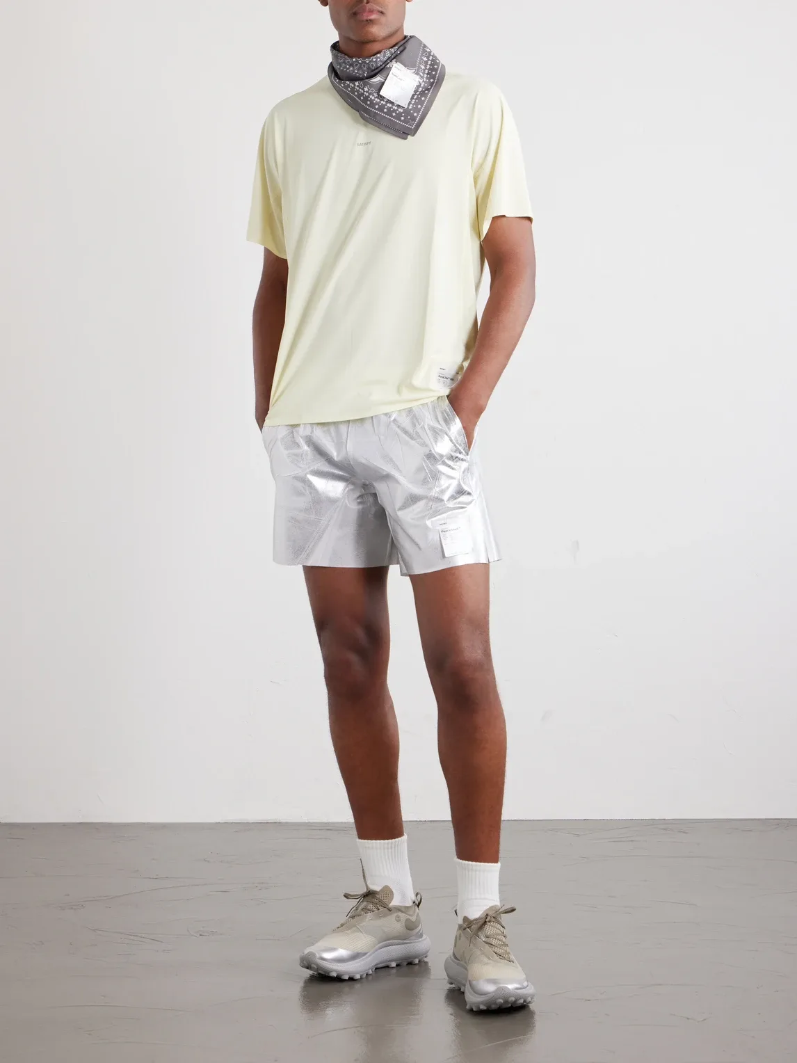 Straight-Leg 5" Logo-Appliquéd Printed PeaceShell Shorts