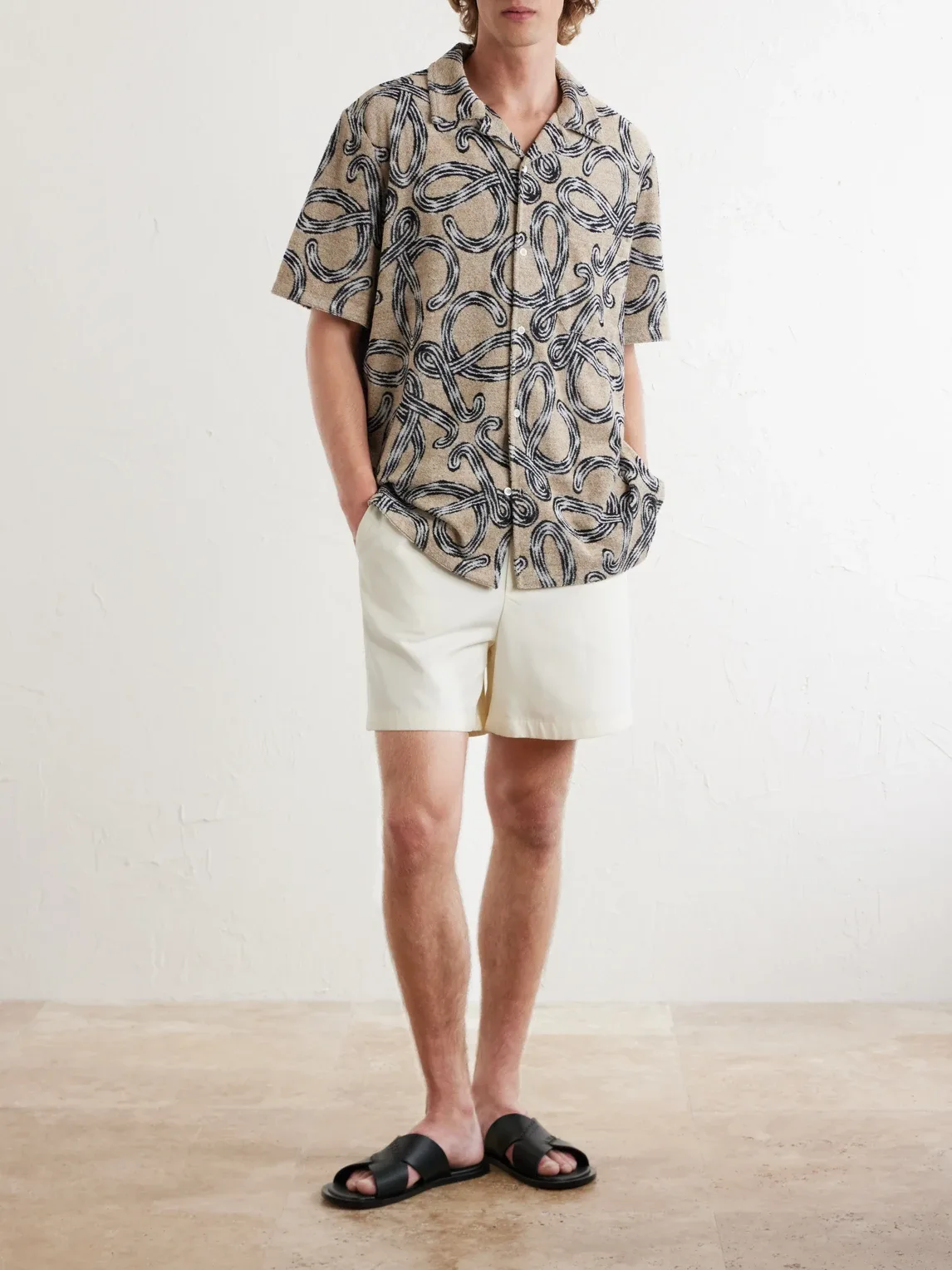 Paulas Ibiza Straight-Leg Lyocell Shorts by LOEWE