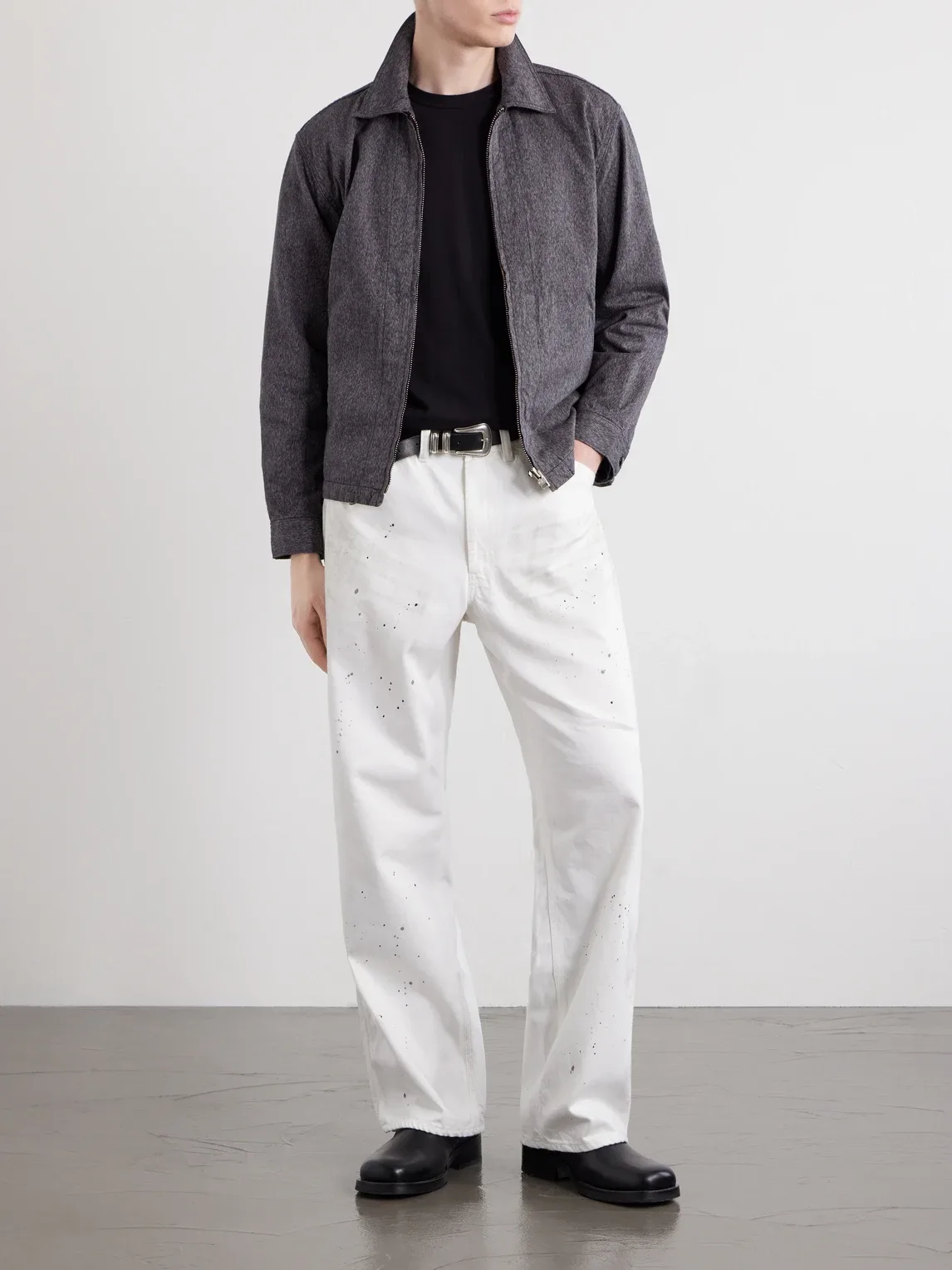 Mock Twist Cotton-Twill Waterproof Jacket