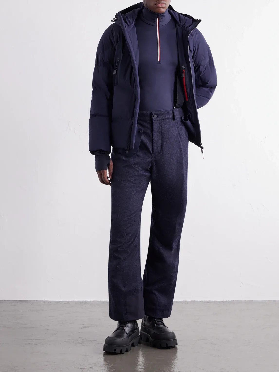 Moncler Grenoble Polartec Power Grid Half-Zip Base Layer by Moncler