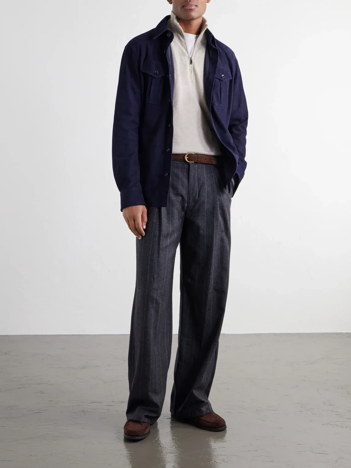 Liam Cashmere Half-Zip Sweater