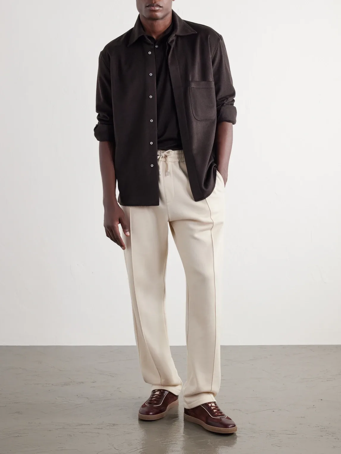 Ralph Lauren Purple Label Cotton and Cashmere-Blend Drawstring Sweatpants by Ralph Lauren