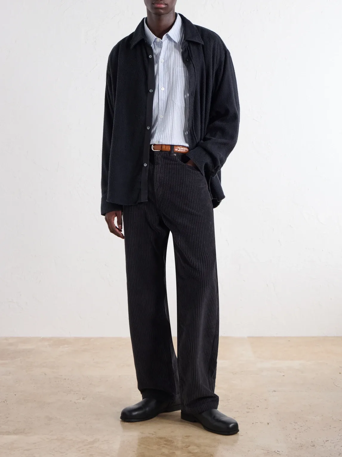 Straight-Leg Cotton-Corduroy Trousers