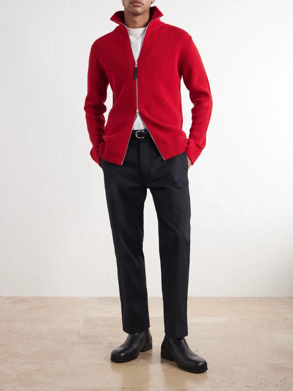 Parisian-Fit Straight-Leg Cotton-Gabardine Trousers by Ami Paris