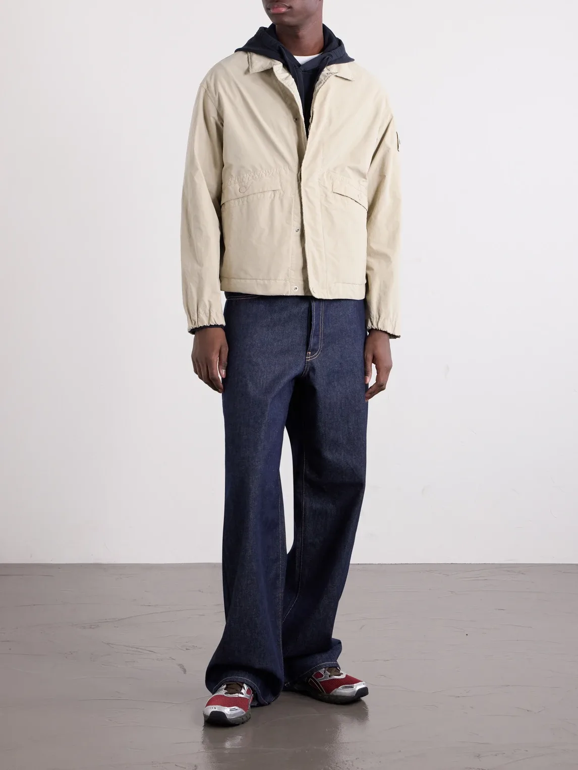 STONE Island GHOST Garment-Dyed David Light-TC Shell Jacket by Stone Island