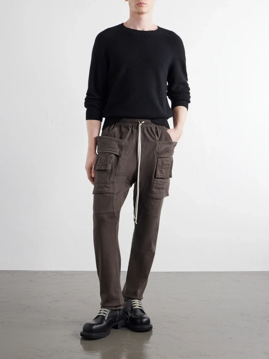 Drkshdw by Rick Owens Creatch Tapered Cotton-Jersey Sweatpants by Rick Owens