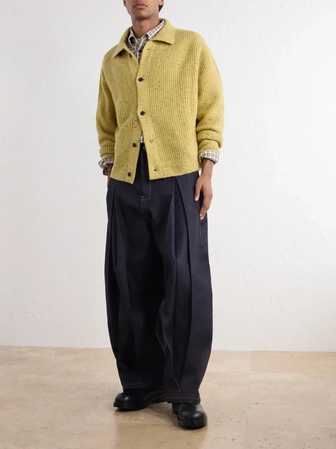 Wiral Ribbed-Knit Wool Cardigan by Sage Nation