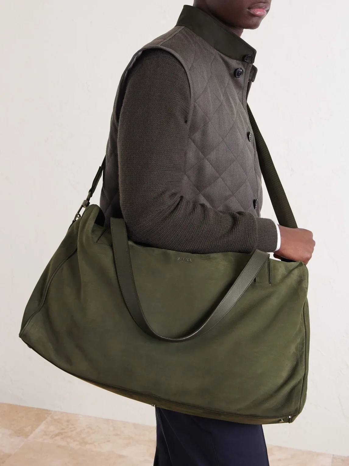 Nubuck Weekend Bag by Zegna