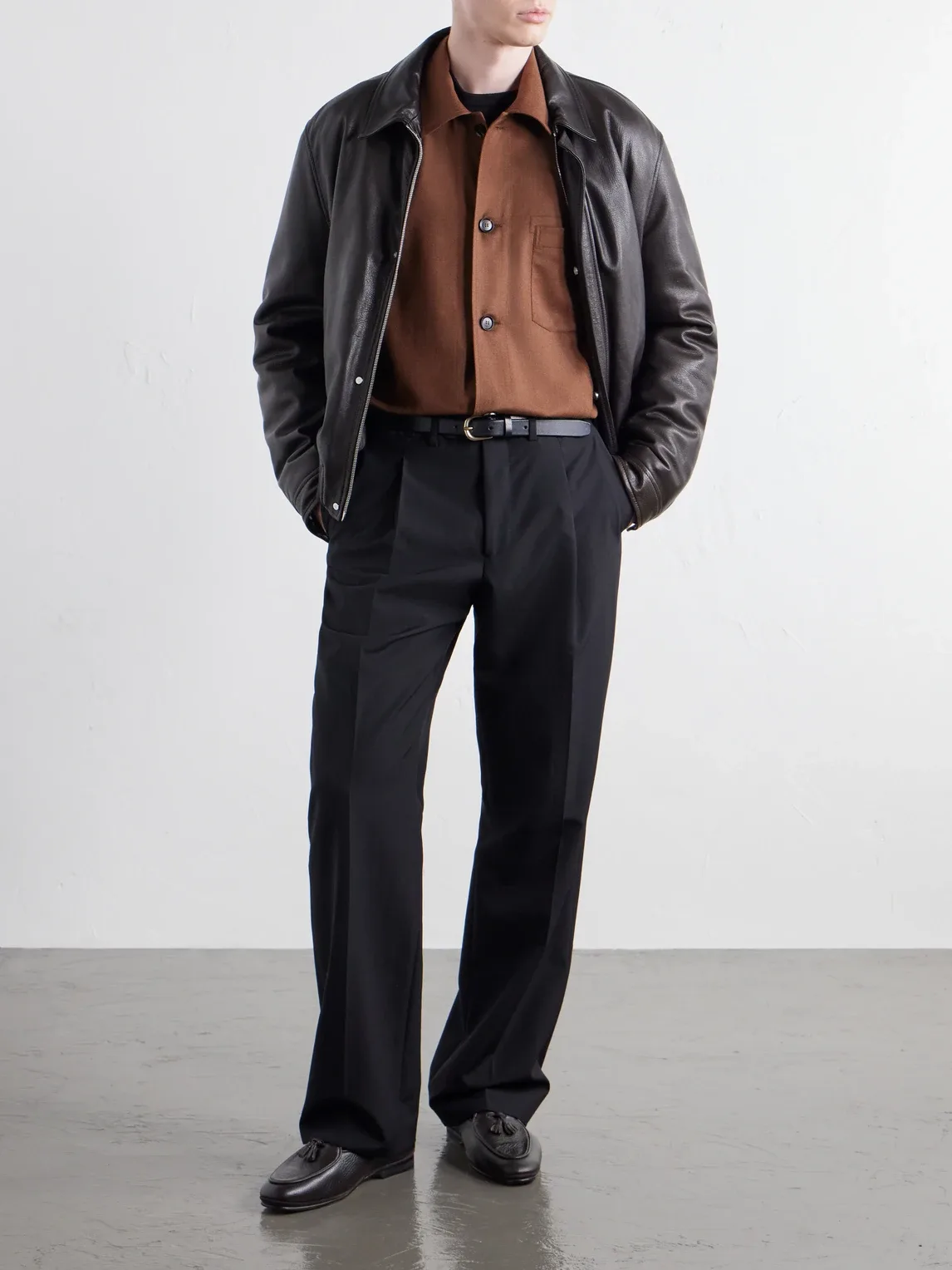 Wool and Silk-Blend Twill Shirt