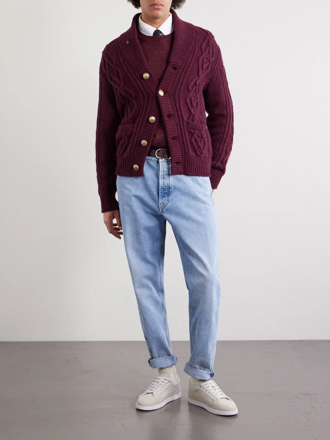 Cashmere, Silk and Linen-Blend Sweater by Brunello Cucinelli