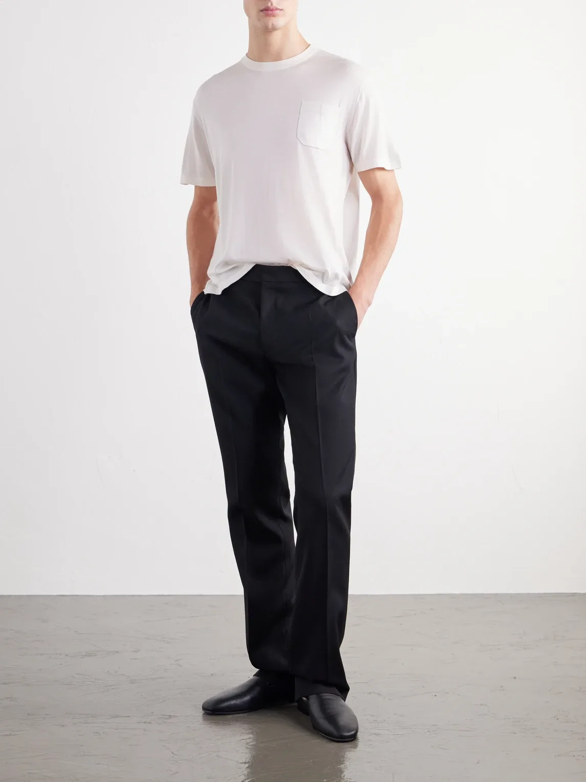 Merino Wool and Silk-Blend Jersey Shirt by Totême