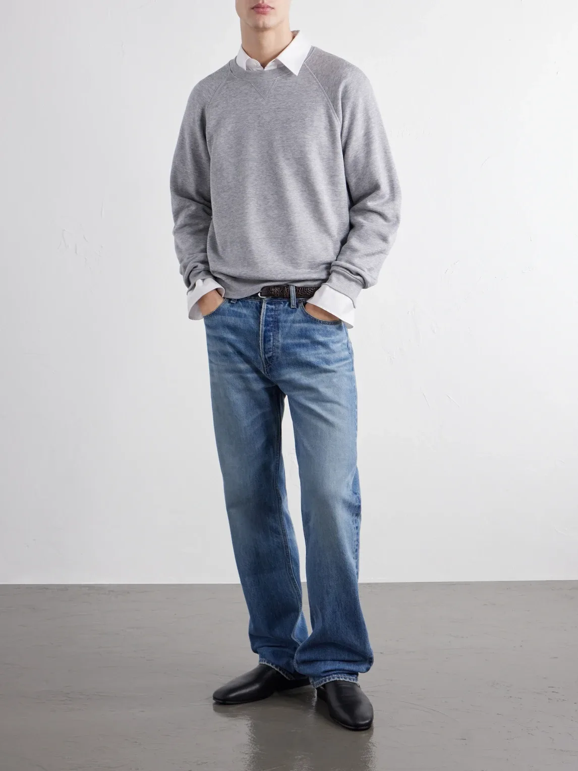 Cotton and Silk-Blend Jersey Sweater