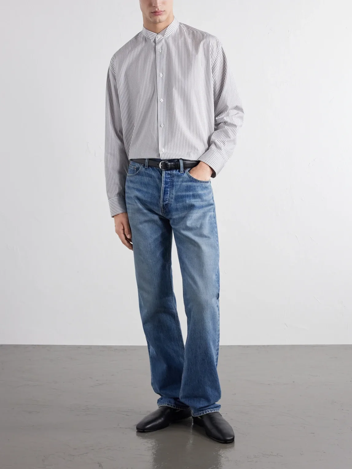Striped Cotton-Poplin Shirt