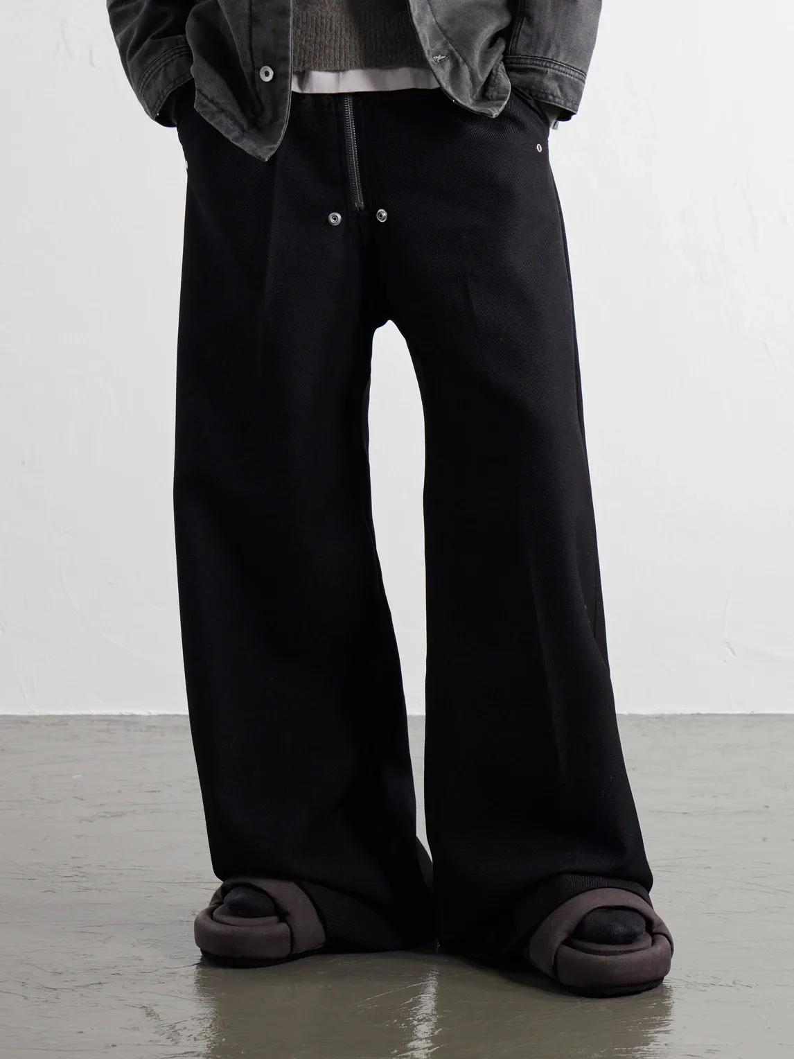 Drkshdw by Rick Owens Chancla Padded Denim Sandals by Rick Owens