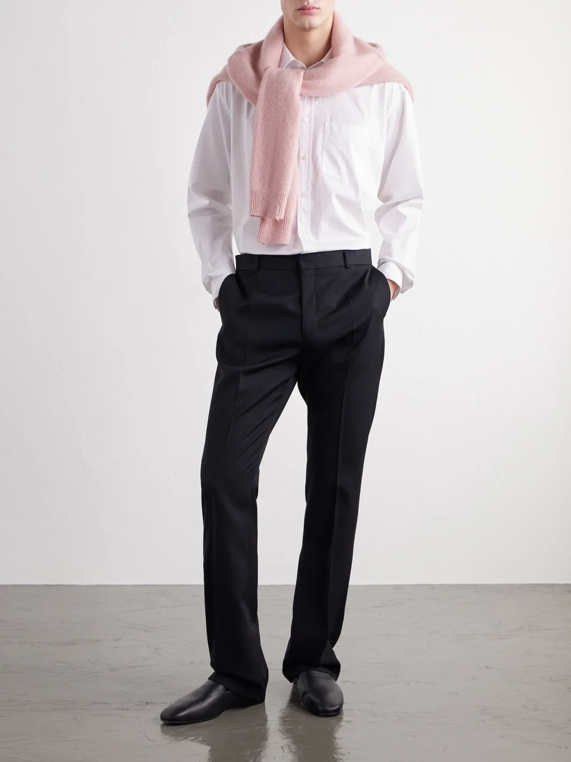 Flared Wool Trousers by Totême