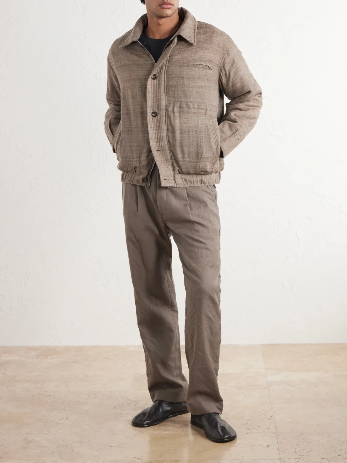 Moni Padded Wool and Silk-Blend Blouson Jacket by Kartik Research