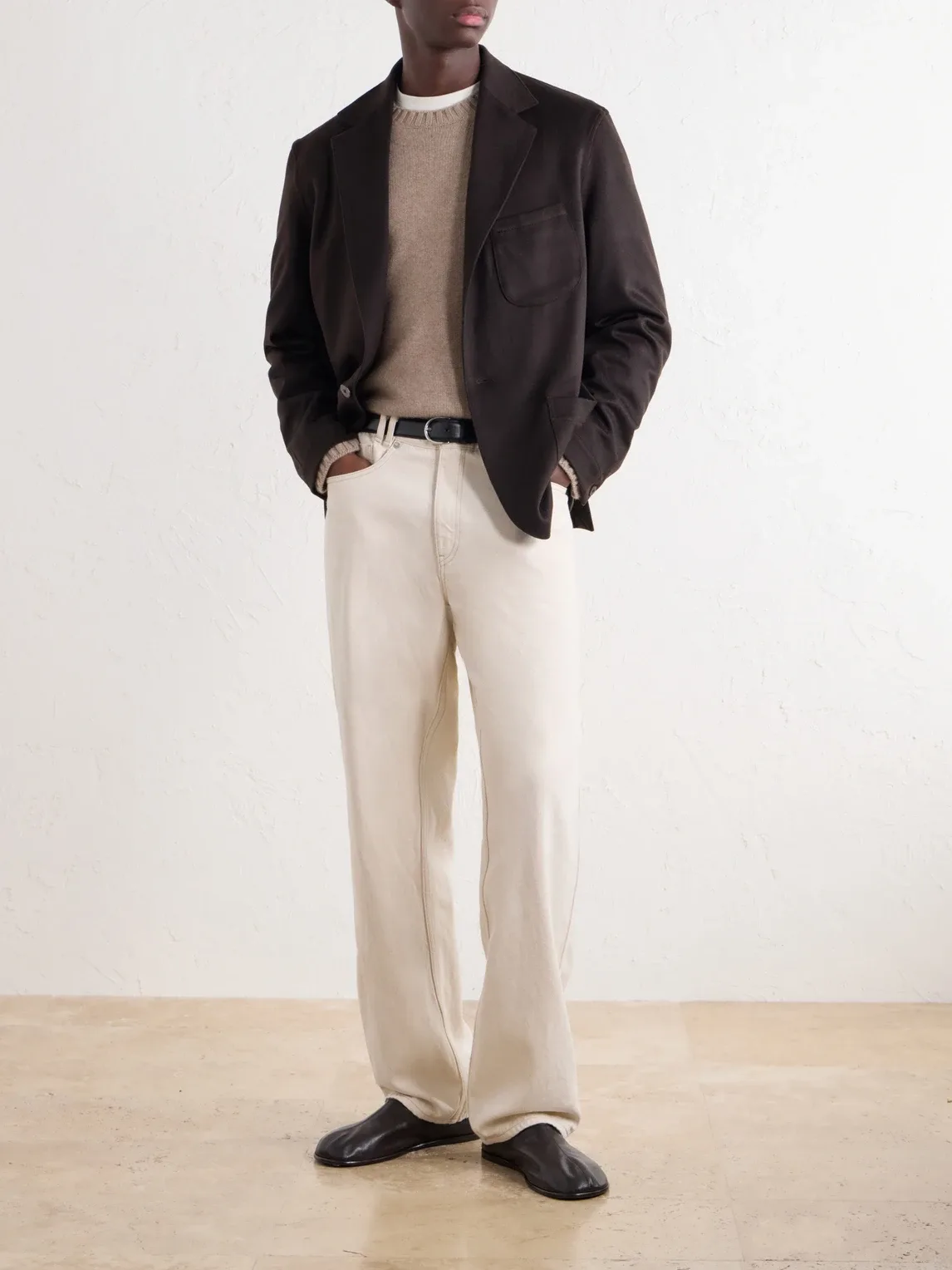 Woven Cashmere Blazer